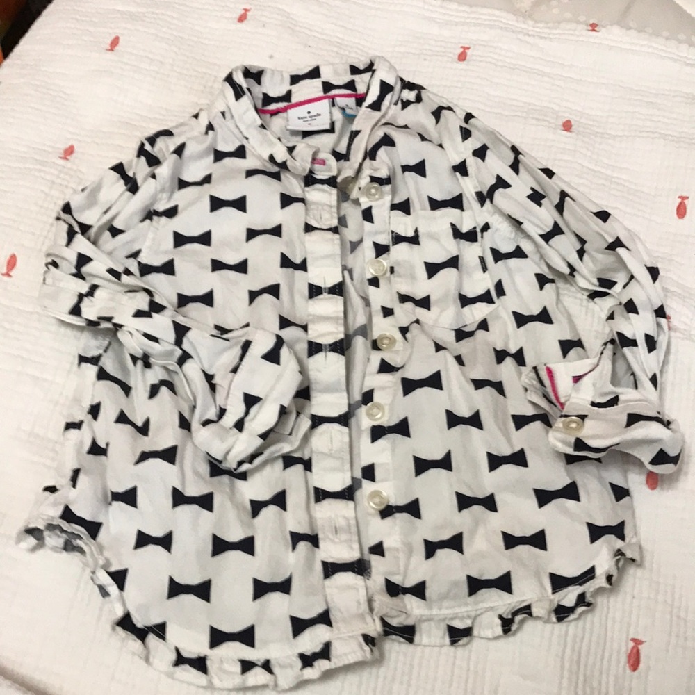 Gapkids Kate Spade bow shirt 2t